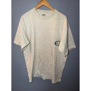 Vintage Ron Jon Surf Shop Florida Sunshine State Pocket T-Shirt Gray Mens Large